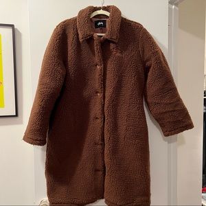 Stussy Kuna Sherpa Car Coat 